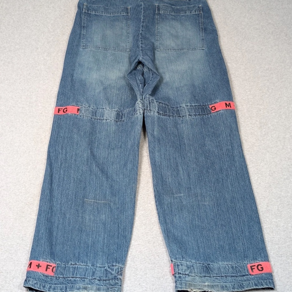 RARE VINTAGE Marithe Francois Girbaud Denim with Pink Tape Straps - Picture 2 of 16